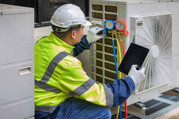 Professional Air Duct Cleaning technician working in Scotts, NC